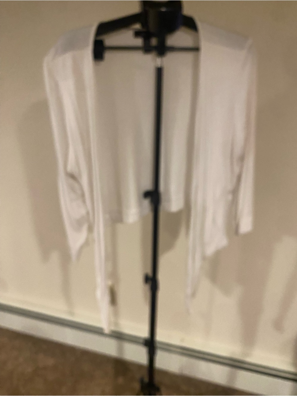 Style & Co. White Tie-Front Robe Top - Picture 4 of 4